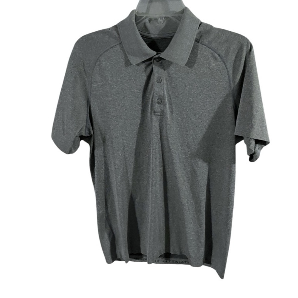 EUC Lululemon Time To Get Dirty/Get Outside Get Sweaty Polo Shirt Men's Sz M
